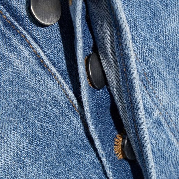 Frame Denim Jeans Le Original Cropped Patchwork Boyfriend Size 32 US size 14 - Picture 7 of 16